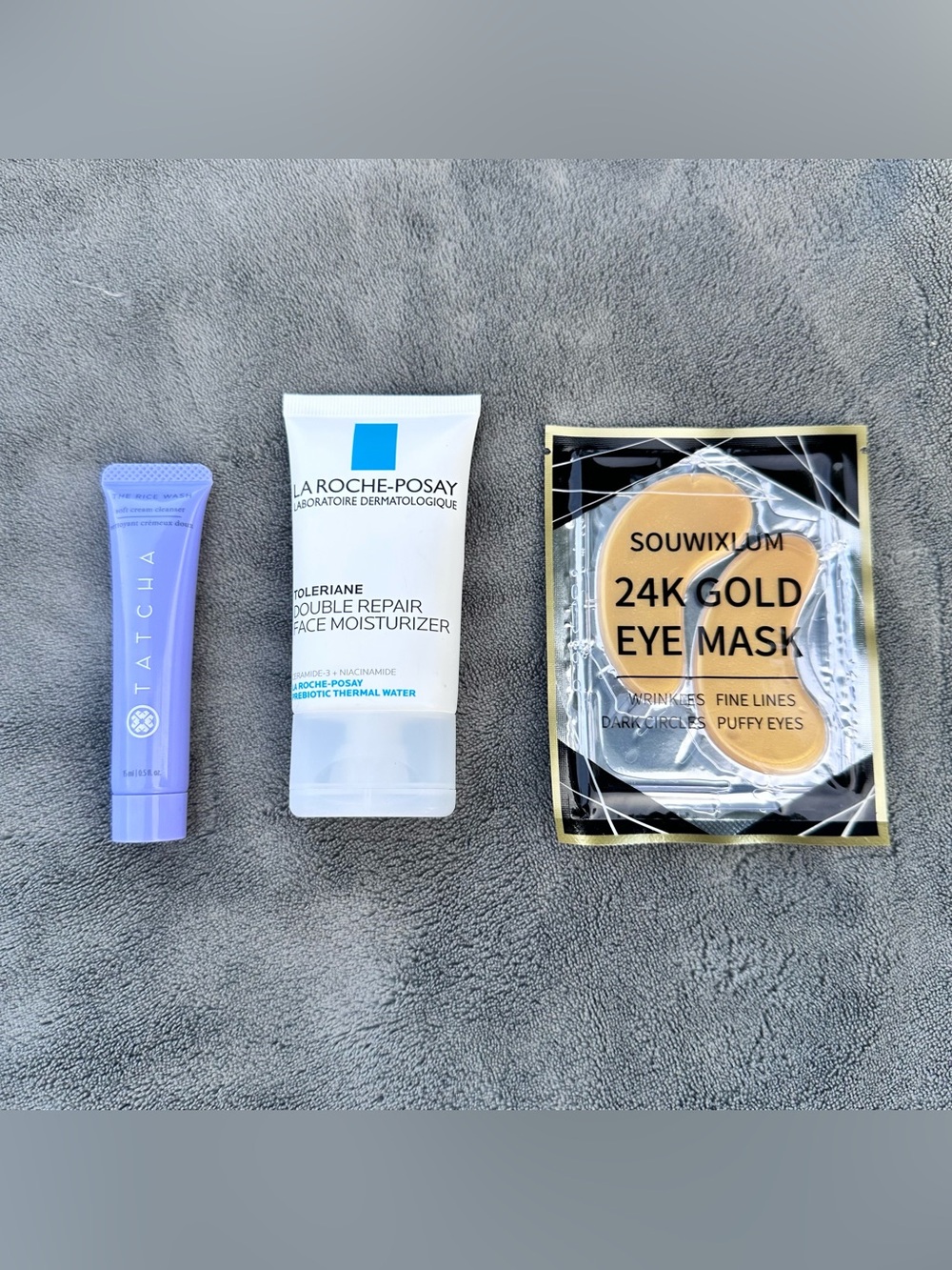 NWT 3 Piece Mini Beauty Bundle- La Roche-Posay, Tatcha, & Souwixlum